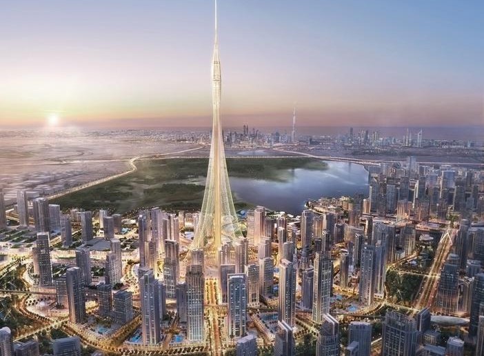 Знаменитая башня Дубая Бурдж-Халифа, которая сегодня носит звание самого высокого здания в мире, имеет размеры «всего» 829 метров